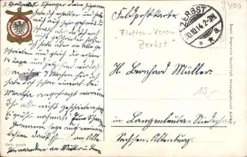 Ak Zerbst in Anhalt, Teilansichten, Flottenverein, 25jähriges Regierungsjubiläum Kaiser Wilhelm II.