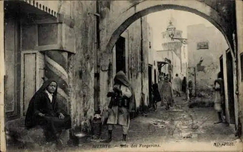 Ak Bizerte Tunesien, Rue des Forgerons