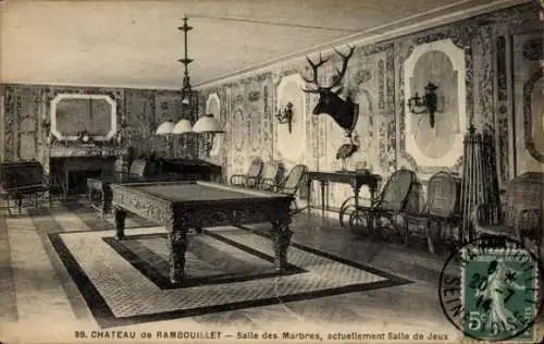 Ak Rambouillet Yvelines, Marmorzimmer, Spielzimmer