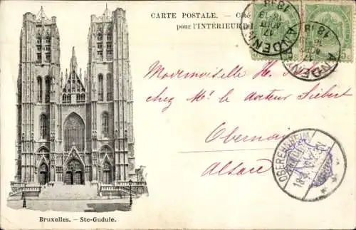 Ak Bruxelles Brüssel, Ste Gudule