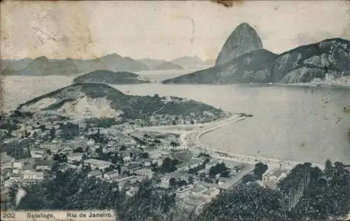Ak Botafogo Rio de Janeiro Brasilien, Panorama