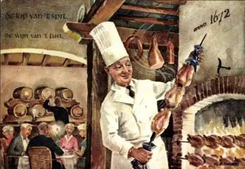 Künstler Ak 's Graveland Nordholland, Herberghe Het Wapen van Amsterdam