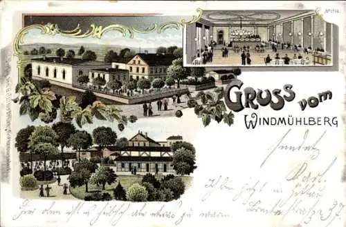 Litho Seifhennersdorf in der Oberlausitz Sachsen, Etablissement Windmühlberg