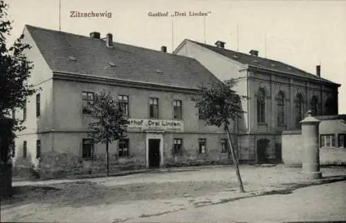 Ak Zitzschewig Radebeul Sachsen, Gasthof Drei Linden