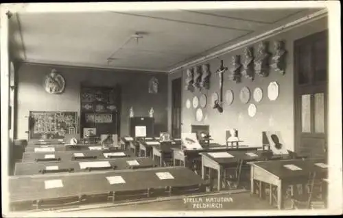 Ak Feldkirch Vorarlberg, Stella Matutina, Klassenzimmer