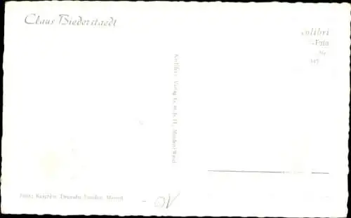 Ak Schauspieler Claus Biederstaedt, Portrait, Autogramm