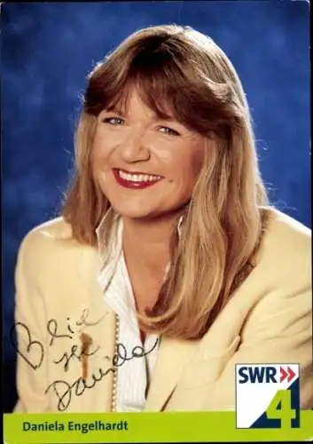 Ak Schauspielerin Daniela Engelhardt, Portrait, Autogramm, SWR4