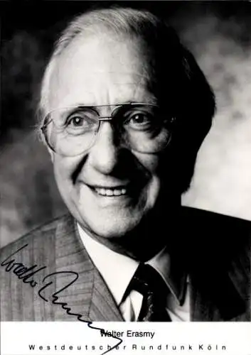 Ak Schauspieler Walter Erasmy, Portrait, Autogramm, WDR