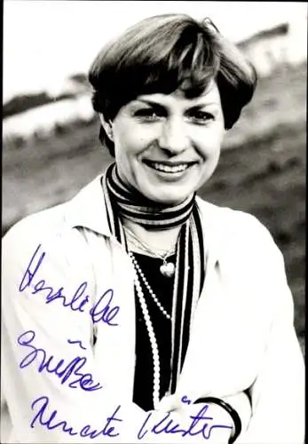 Ak Schauspielerin Renate Küster, Portrait, Autogramm