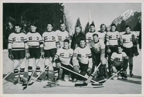 Sammelbild Olympia 1936, Britische Eishockeymannschaft