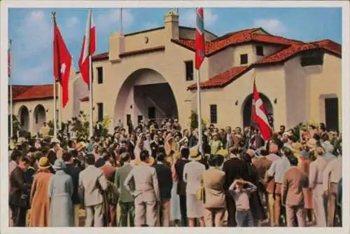 Sammelbild Olympia 1936, Olympisches Dorf Los Angeles 1932