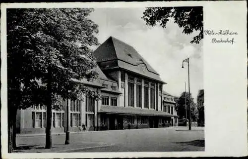 Ak Mülheim Köln am Rhein, Bahnhof