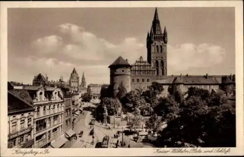 Ak Kaliningrad Königsberg Ostpreußen, Kaiser Wilhelm Platz, Schloss