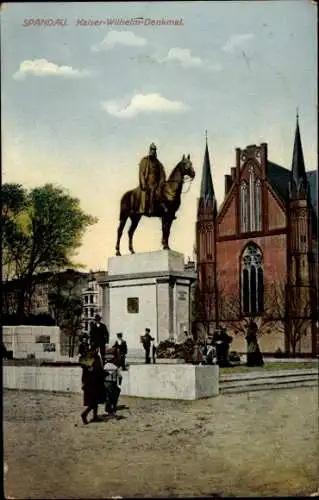 Ak Berlin Spandau, Kaiser-Wilhelm-Denkmal