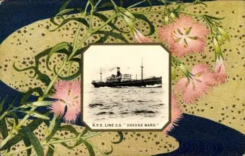 Passepartout Ak NYK Line, Dampfer SS Hakone Maru