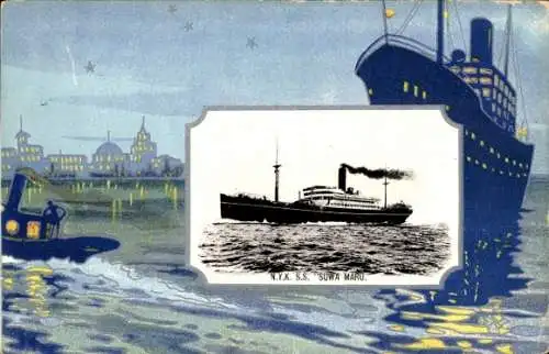 Passepartout Ak NYK Line, Dampfer SS Suwa Maru