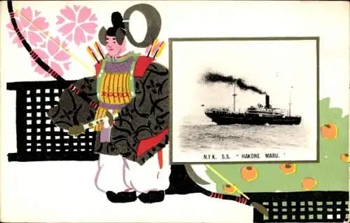 Passepartout Ak NYK Line, Dampfer SS Hakone Maru