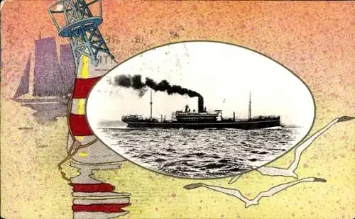 Passepartout Ak NYK Line, Dampfer SS Hakone Maru