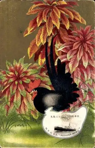 Passepartout Ak NYK Line, Dampfer SS Mishima Maru