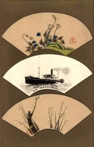 Passepartout Ak NYK Line, Dampfer SS Hirano Maru