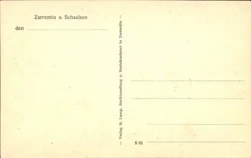 Ak Zarrentin am Schaalsee, Ortsansicht, Südufer