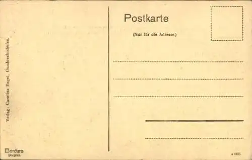 Passepartout Ak Gumbrechtshoffen Gumbrechtshofen Elsass Bas Rhin, Postagentur, Molkerei