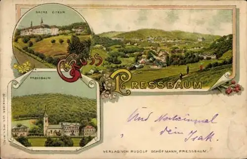 Litho Pressbaum in Niederösterreich, Sacrte Coeur, Totalansicht