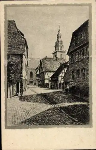 Ak Erbach im Odenwald Hessen, Städtel, Turm