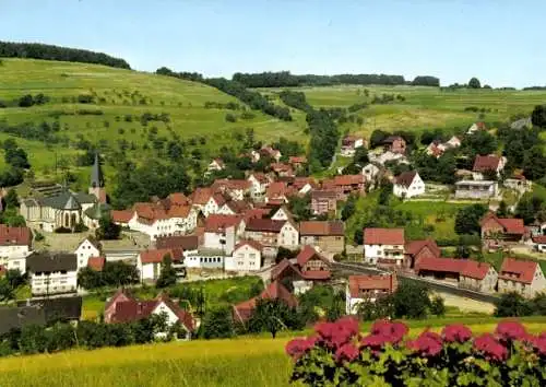 Ak Hessenthal Mespelbrunn im Spessart, Panorama