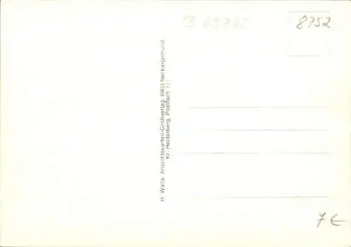 Ak Hösbach in Unterfranken, Teilansicht, Kirche