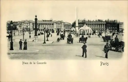 Präge Ak Paris VIIIe Élysée, Place de la Concorde