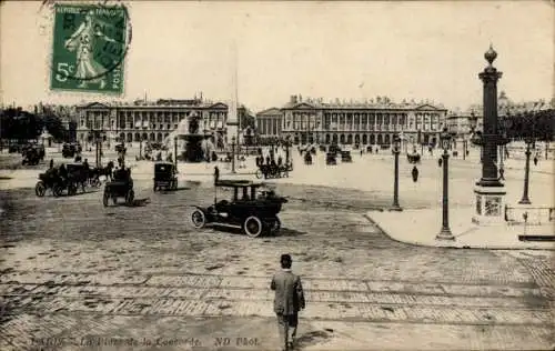 Ak Paris VIIIe Élysée, Place de la Concorde