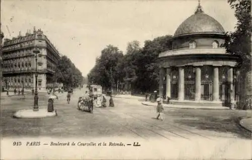 Ak Paris XVII., Boulevard de Courcelles und die Rotonde