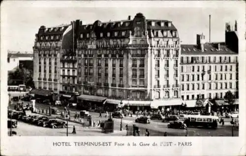 Ak Paris X, Rue de Strasbourg, Hotel Terminus-Est