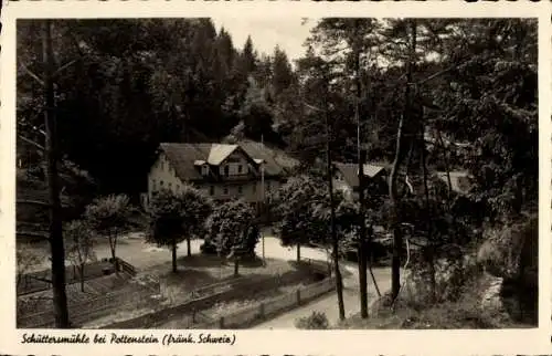 Ak Schüttersmühle Pottenstein in Oberfranken, Gasthof Schüttersmühle