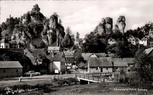 Ak Tüchersfeld Pottenstein Oberfranken, Teilansicht