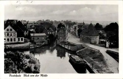 Ak Buxtehude in Niedersachsen, Teilansicht, Blick von der Mühle