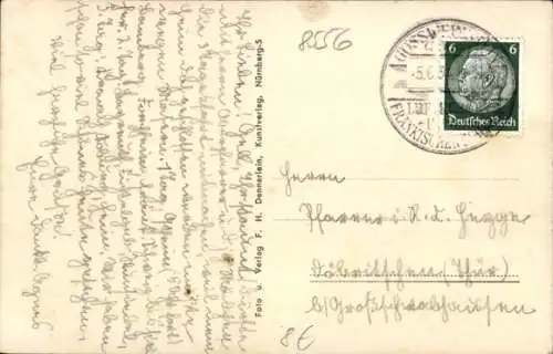 Ak Gößweinstein in Oberfranken, Teilansicht, Kirchtürme