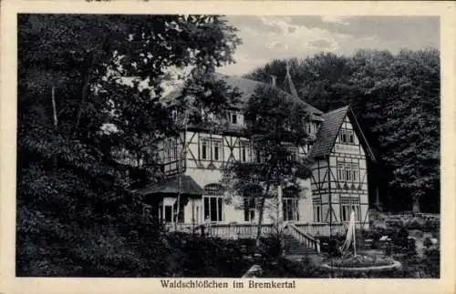 Ak Bremke Gleichen Landkreis Göttingen, Waldschlösschen im Bremkertal