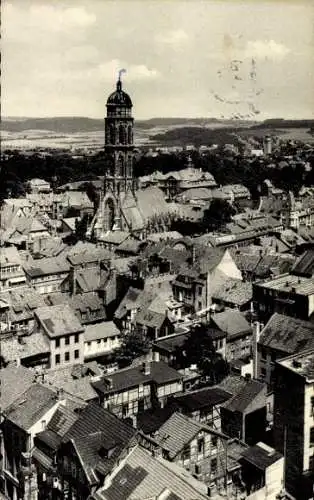 Ak Göttingen in Niedersachsen, Teilansicht, Blick vom Turm der Johanniskirche, Jakobikirche