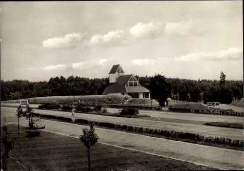 Ak Adelsried in Schwaben, Autobahnkirchlein, Maria, Schutz der Reisenden, Autobahn