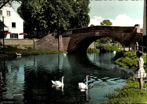 Ak Windsbach Mittelfranken, Markgrafenbrücke