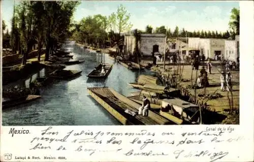 Ak Ciudad de Mexico Mexiko-Stadt Mexiko Stadt, La Viga, Kanal