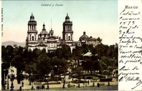 Ak Mexico City Mexiko Stadt, Kathedrale