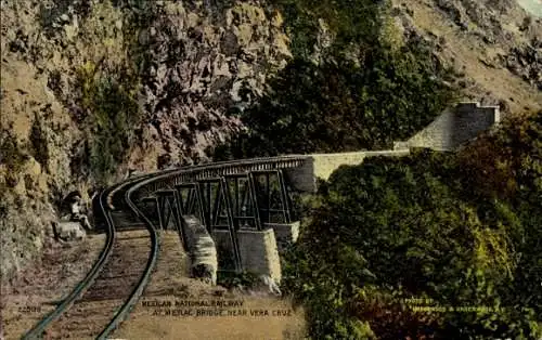 AK Mexiko, Metlac-Brücke der mexikanischen Nationalbahn Vera Cruz