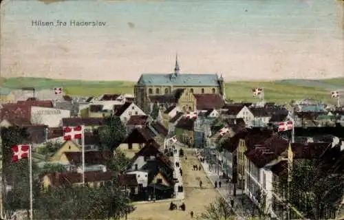 Ak Haderslev Hadersleben Dänemark, Teilansicht