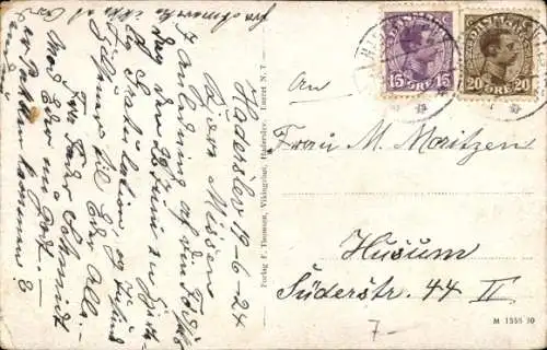 Ak Haderslev Hadersleben Dänemark, Teilansicht