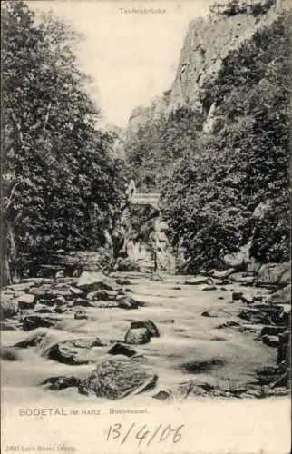 Ak Thale im Harz, Bodetal, Bodekessel