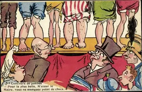 Ak Concours de jambes, pour la plus belle vous ne manquez point de choix