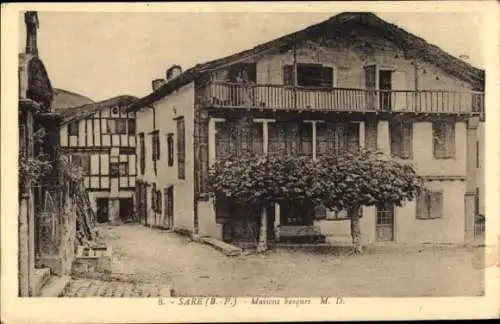 Ak Sare Pyrénées Atlantiques, Maisons basques